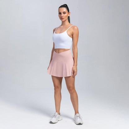 Cowgirl High-Waist Yoga Skirt Shorts – Sporty & Comfortable