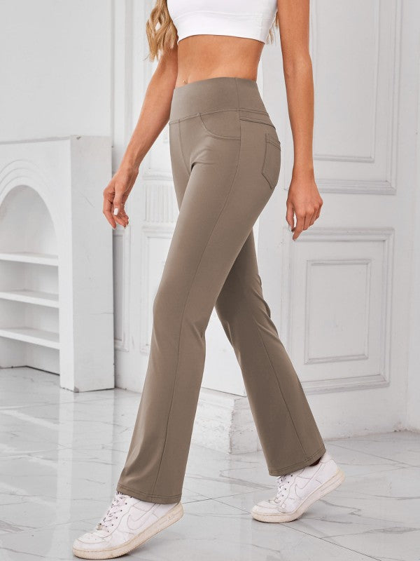 High-Waisted Pants with Pockets