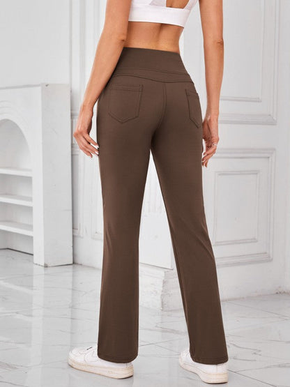 High-Waisted Pants with Pockets