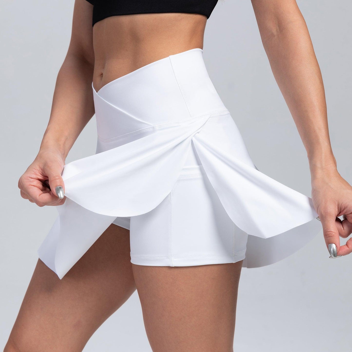Cowgirl High-Waist Yoga Skirt Shorts – Sporty & Comfortable