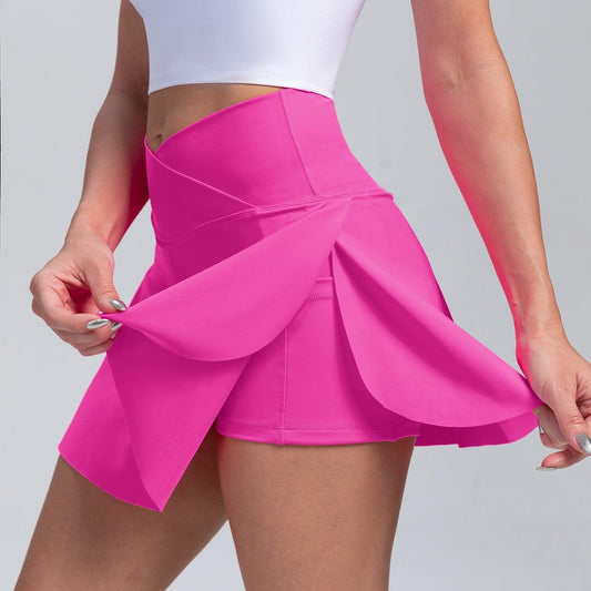 Cowgirl High-Waist Yoga Skirt Shorts – Sporty & Comfortable