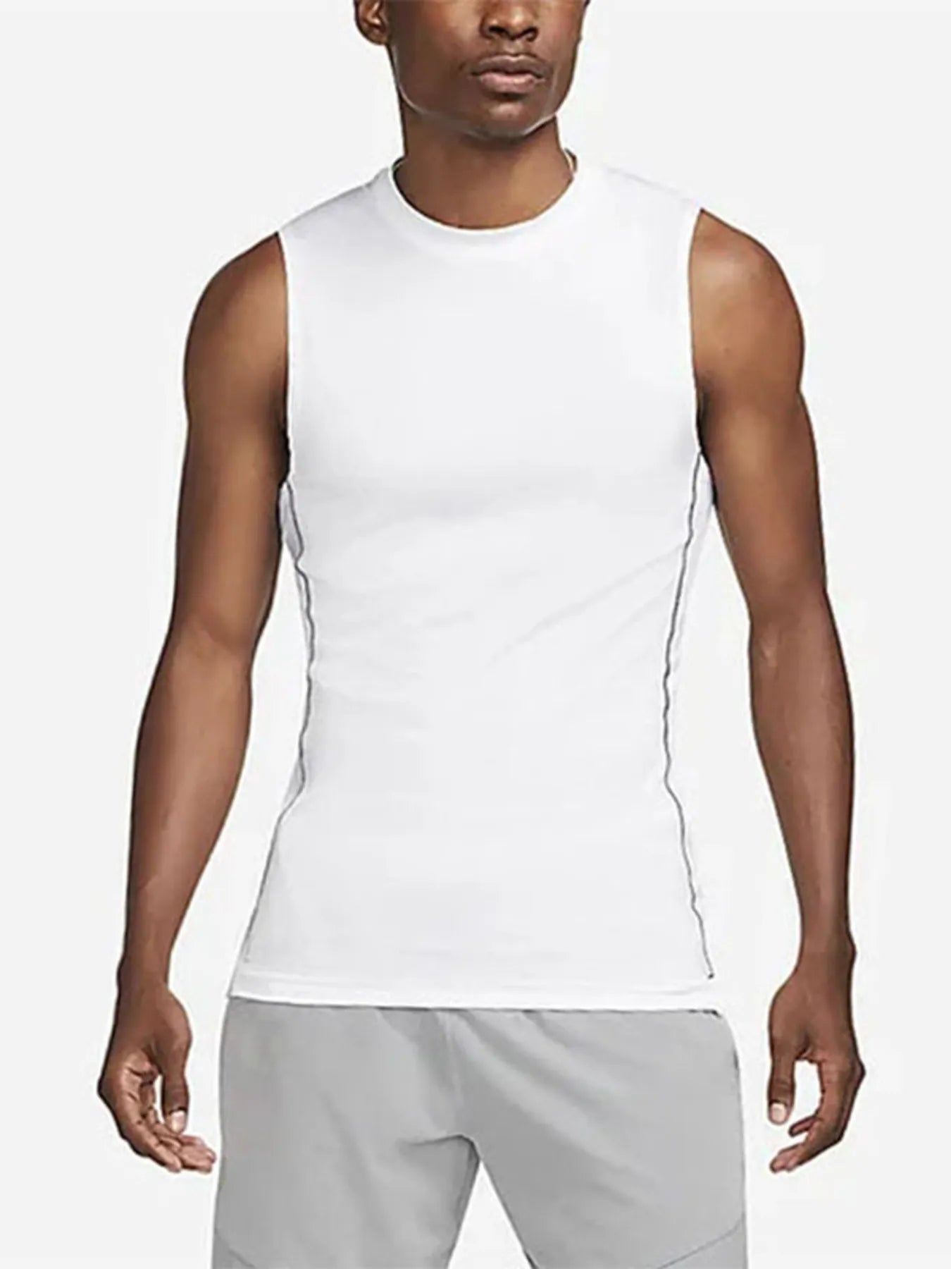 Men's Plus Size Round Neck Athletic Tank