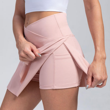 Cowgirl High-Waist Yoga Skirt Shorts – Sporty & Comfortable