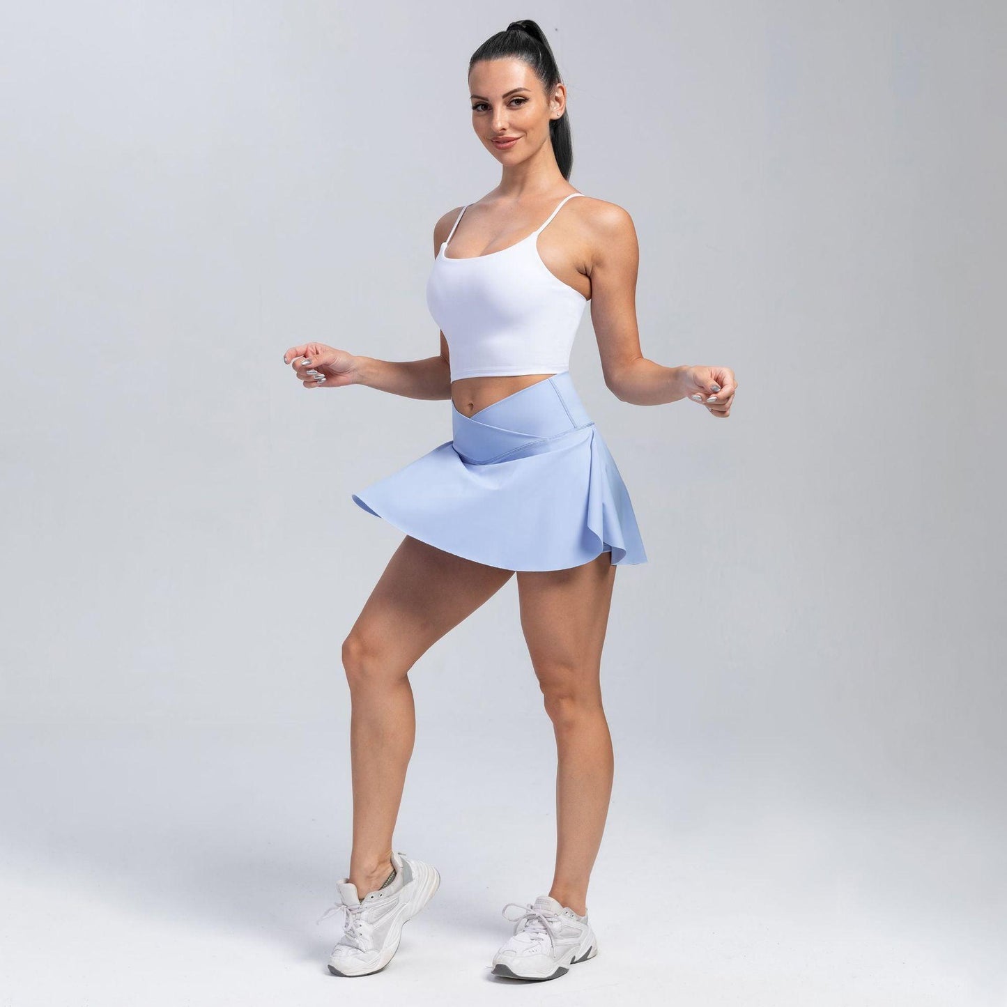 Cowgirl High-Waist Yoga Skirt Shorts – Sporty & Comfortable