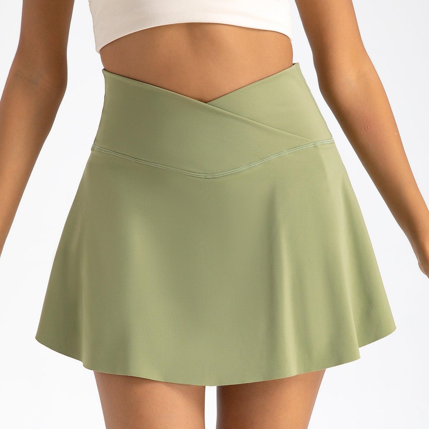 Cowgirl High-Waist Yoga Skirt Shorts – Sporty & Comfortable