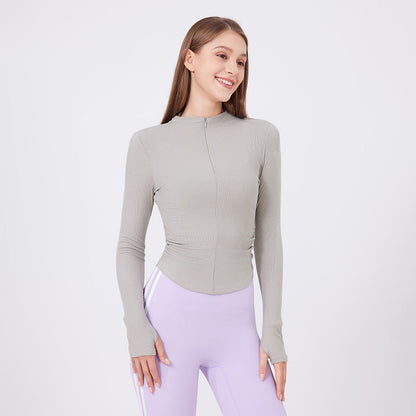Women’s Half-Zip Yoga Top – Long Sleeve Workout & Training Wear