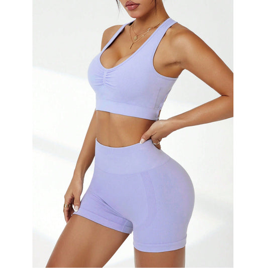 Seamless Push-Up Yoga Shorts for Women