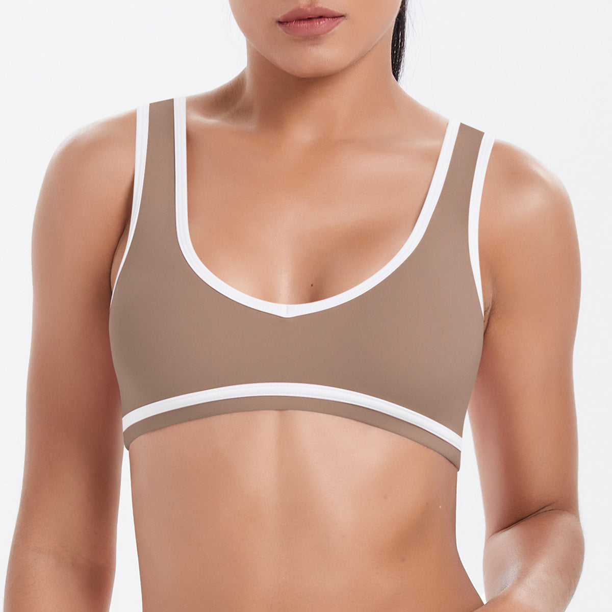 Women’s Backless Sports Bra – Nude Feel, Shaping Yoga & Workout Top