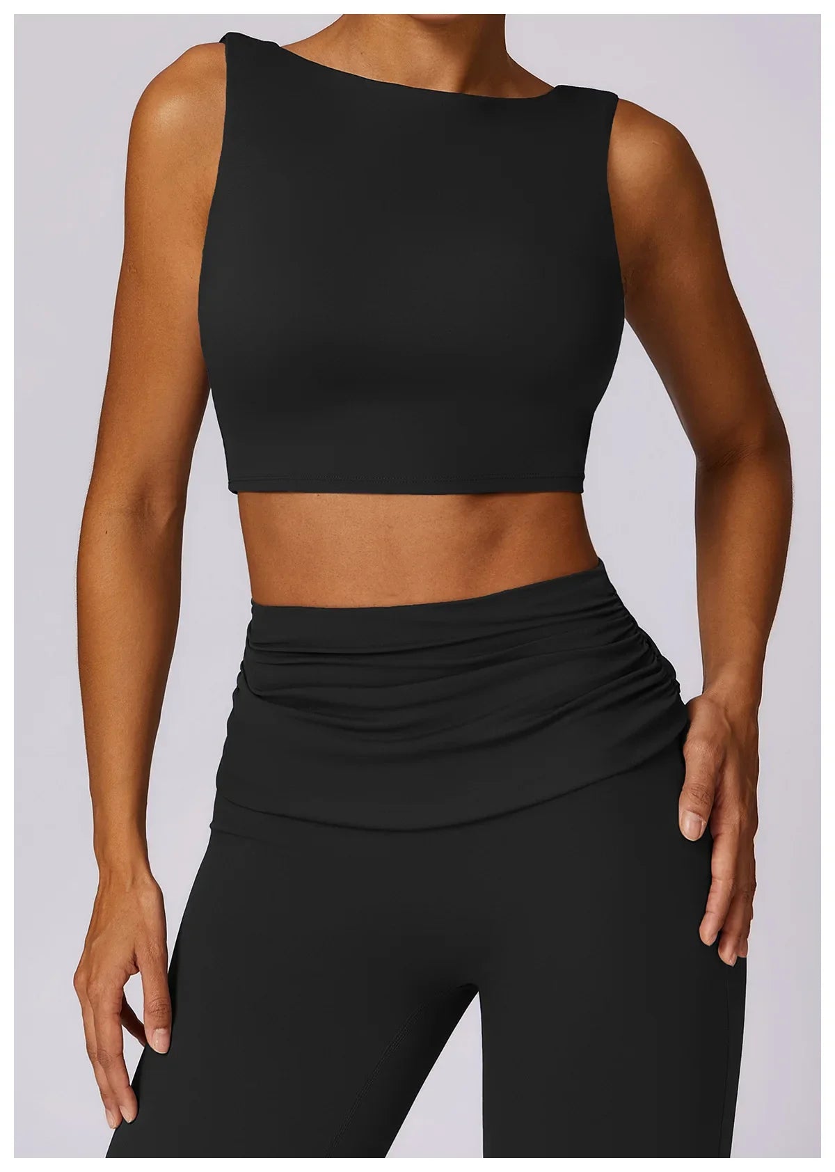 Elevate Activewear: Seamless Leggings & Top Set