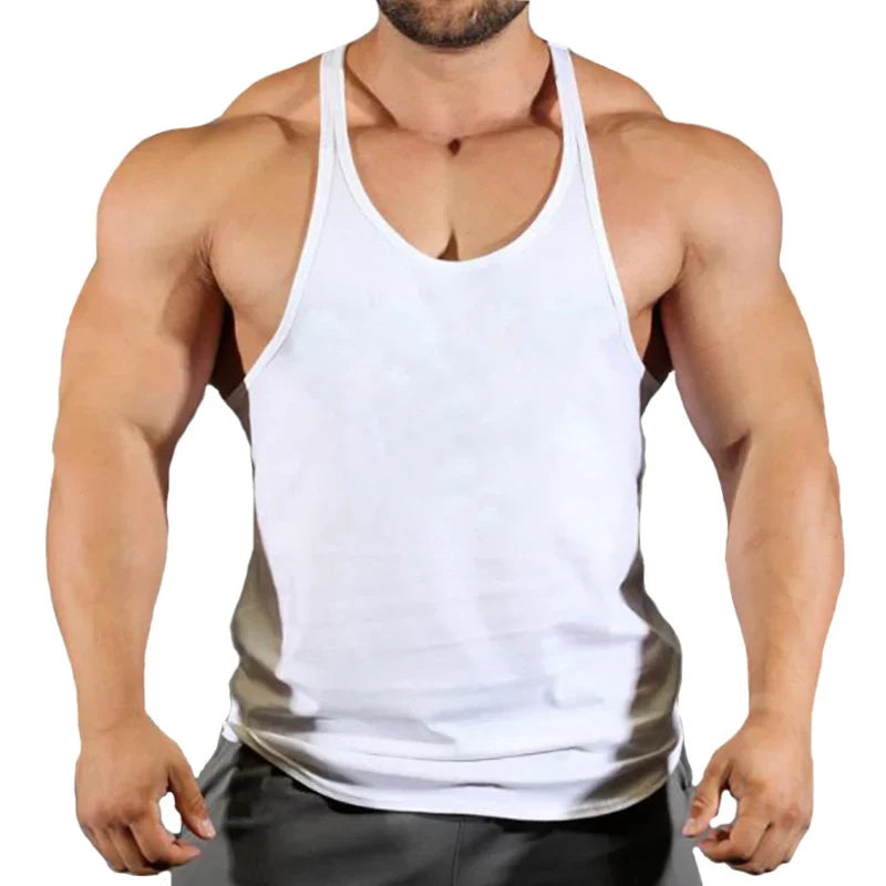 Men's Basic Solid Color Cotton Tank Tops