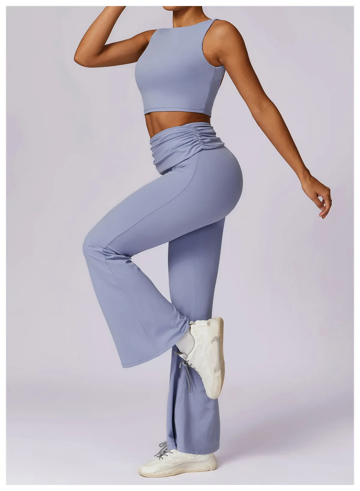 Elevate Activewear: Seamless Leggings & Top Set