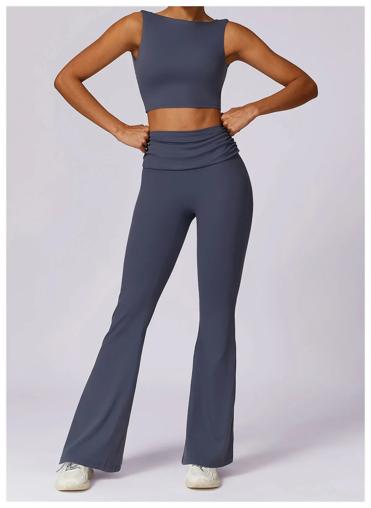 Elevate Activewear: Seamless Leggings & Top Set