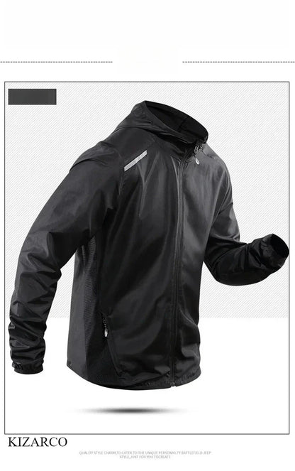 UltraLight Hooded Running Jacket - Windproof & Waterproof