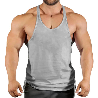 Men's Basic Solid Color Cotton Tank Tops