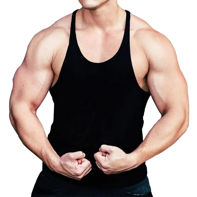 Men's Basic Solid Color Cotton Tank Tops