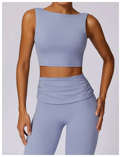 Elevate Activewear: Seamless Leggings & Top Set