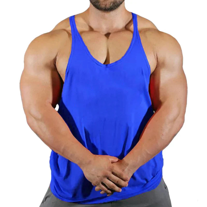 Men's Basic Solid Color Cotton Tank Tops