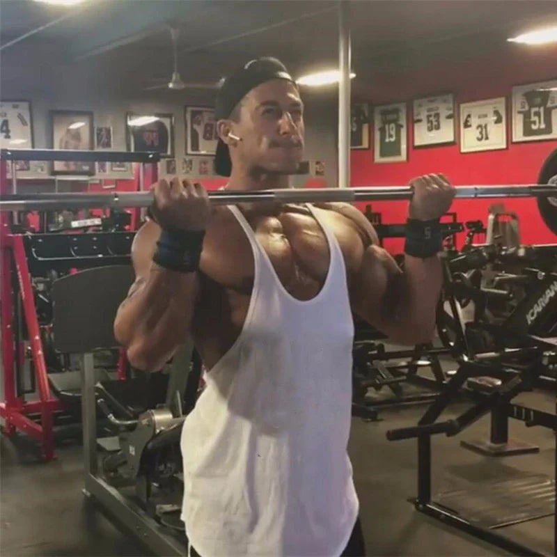 Men's Basic Solid Color Cotton Tank Tops