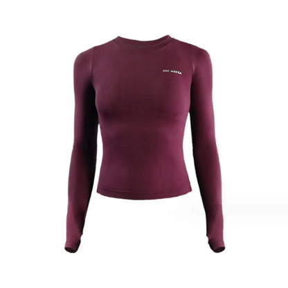 Women’s Long Sleeve Yoga Top – Fitness & Gym Sportswear