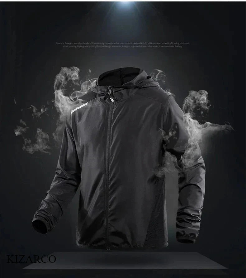 UltraLight Hooded Running Jacket - Windproof & Waterproof