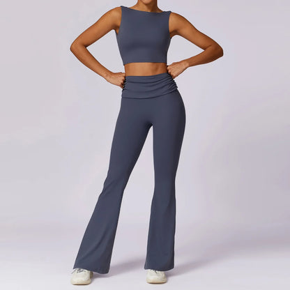 Elevate Activewear: Seamless Leggings & Top Set