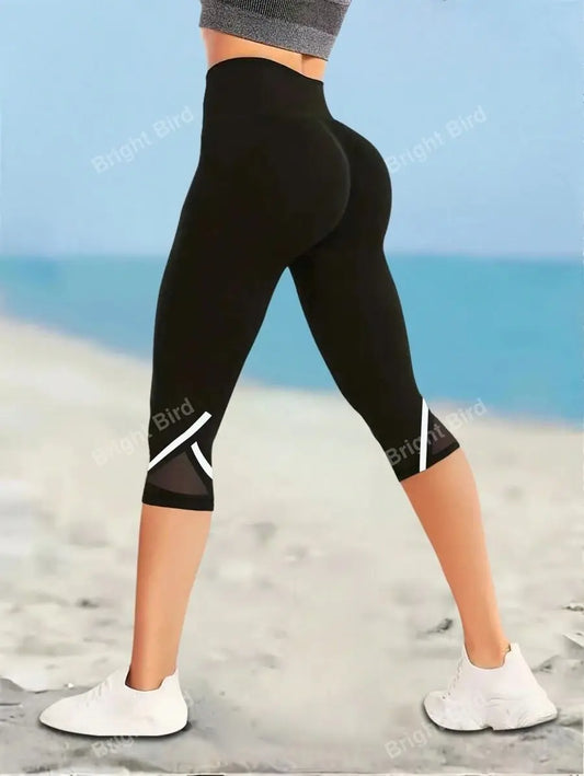 Mesh High Waist Yoga Pants