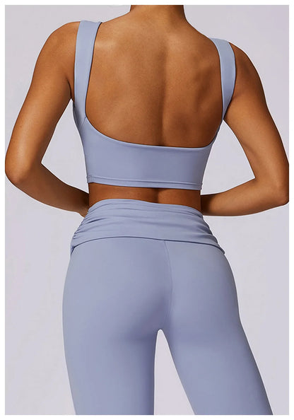 Elevate Activewear: Seamless Leggings & Top Set