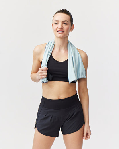 Sheva Women's High Rise Running Shorts - Limelight