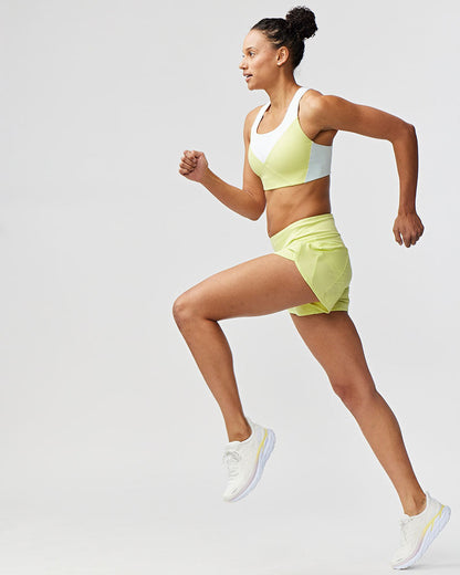 Sheva Women's High Rise Running Shorts - Dark Moss