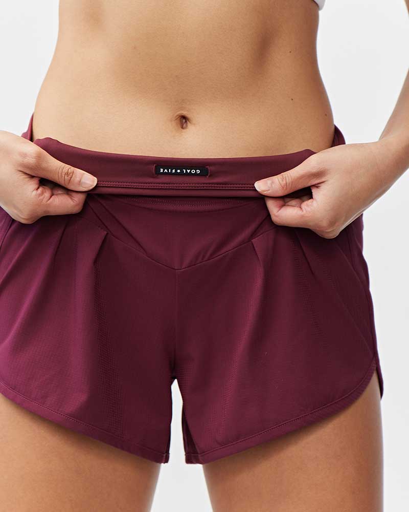 Sheva Women's High Rise Running Shorts - Black