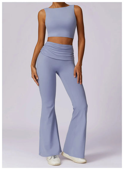 Elevate Activewear: Seamless Leggings & Top Set