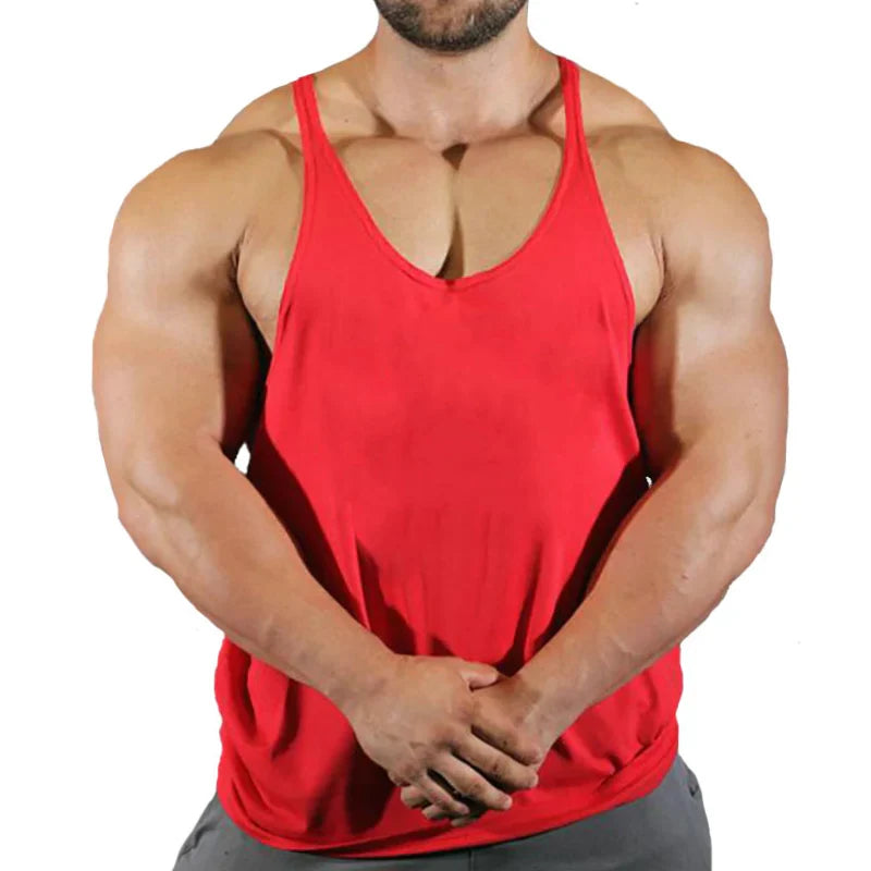 Men's Basic Solid Color Cotton Tank Tops