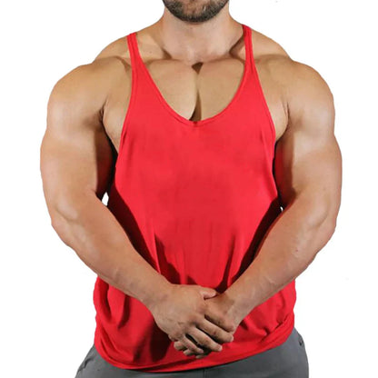 Men's Basic Solid Color Cotton Tank Tops