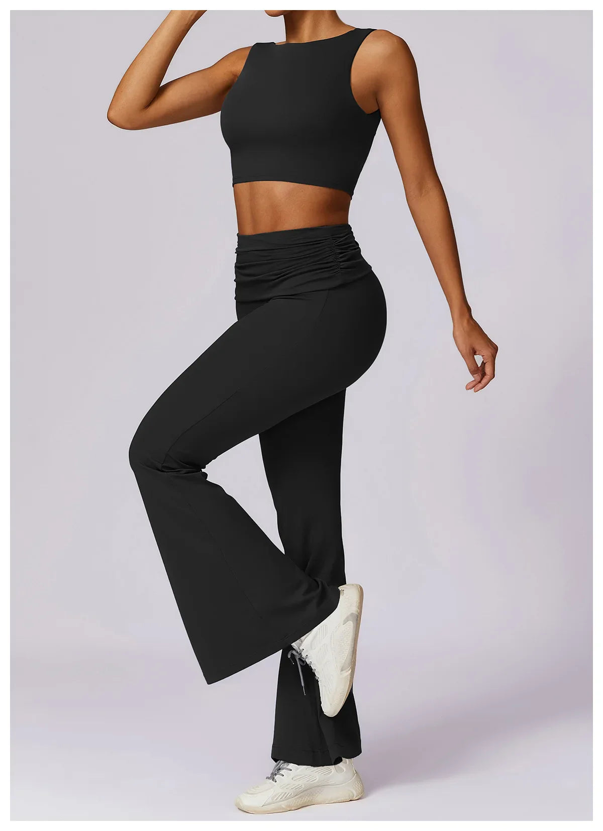 Elevate Activewear: Seamless Leggings & Top Set