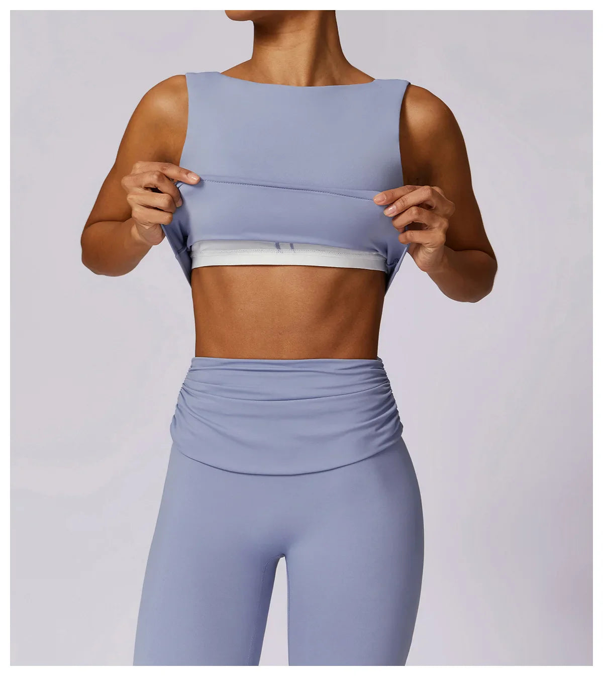 Elevate Activewear: Seamless Leggings & Top Set