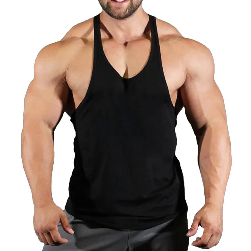 Men's Basic Solid Color Cotton Tank Tops