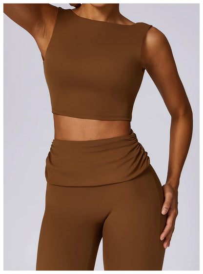 Elevate Activewear: Seamless Leggings & Top Set