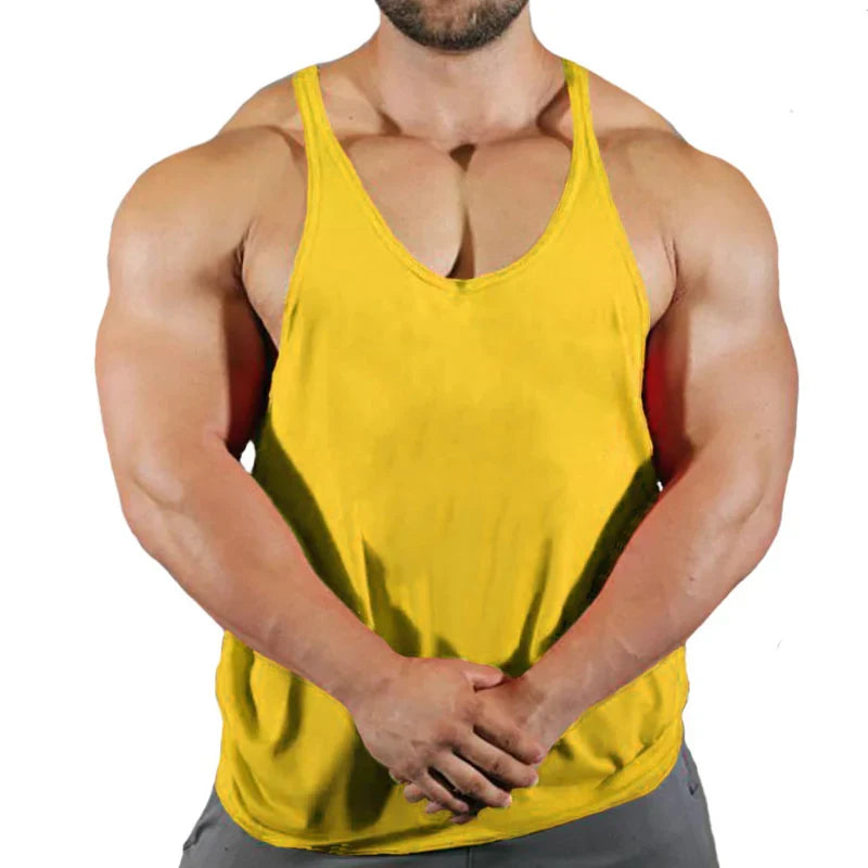 Men's Basic Solid Color Cotton Tank Tops