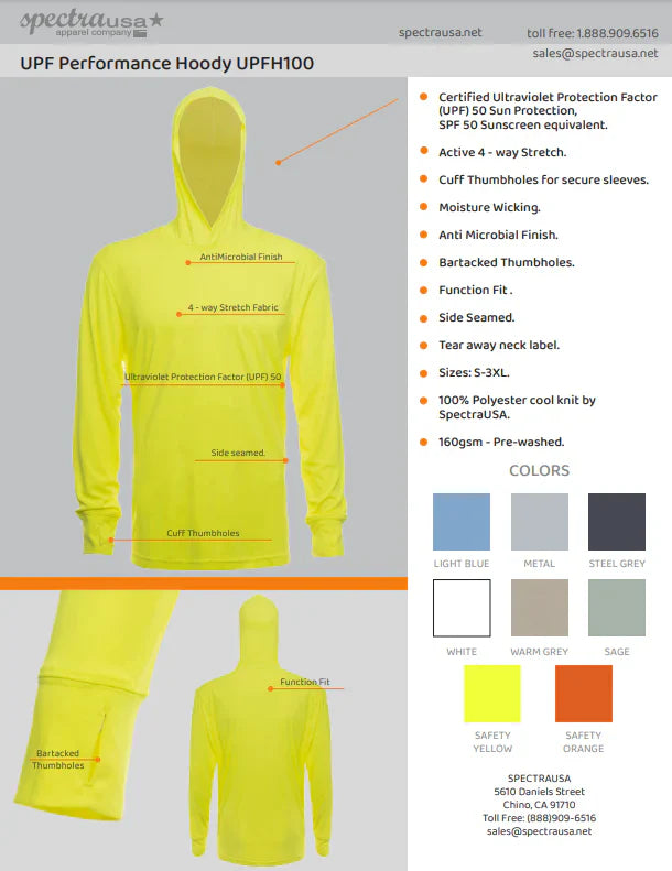 UPF 50 Performance Hoody