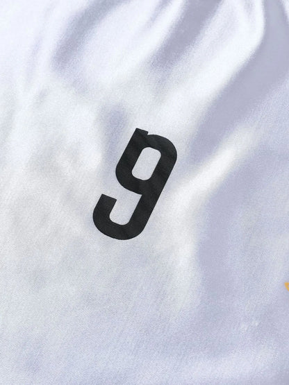 Men's Athletic Performance Soccer Jersey Sweatshirt with Number 9