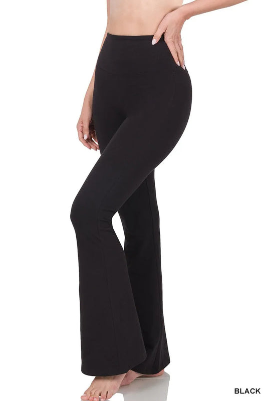 Women's Wide Waistband Yoga Flare Pants