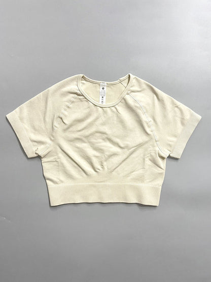 Women's Multi-Color Yoga Sports Short Sleeve & Shorts Set