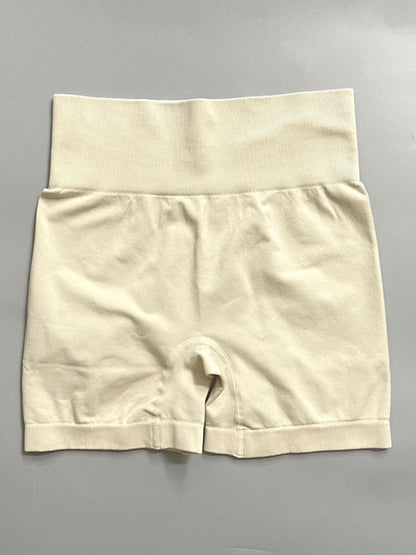 Women's Multi-Color Yoga Sports Short Sleeve & Shorts Set