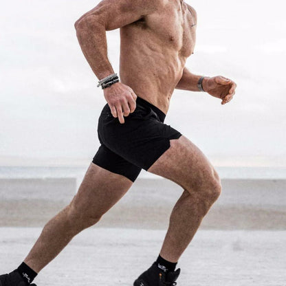 OEBLD Men's Athletic Running Shorts 5 Inch Quick Dry Army Green Size L