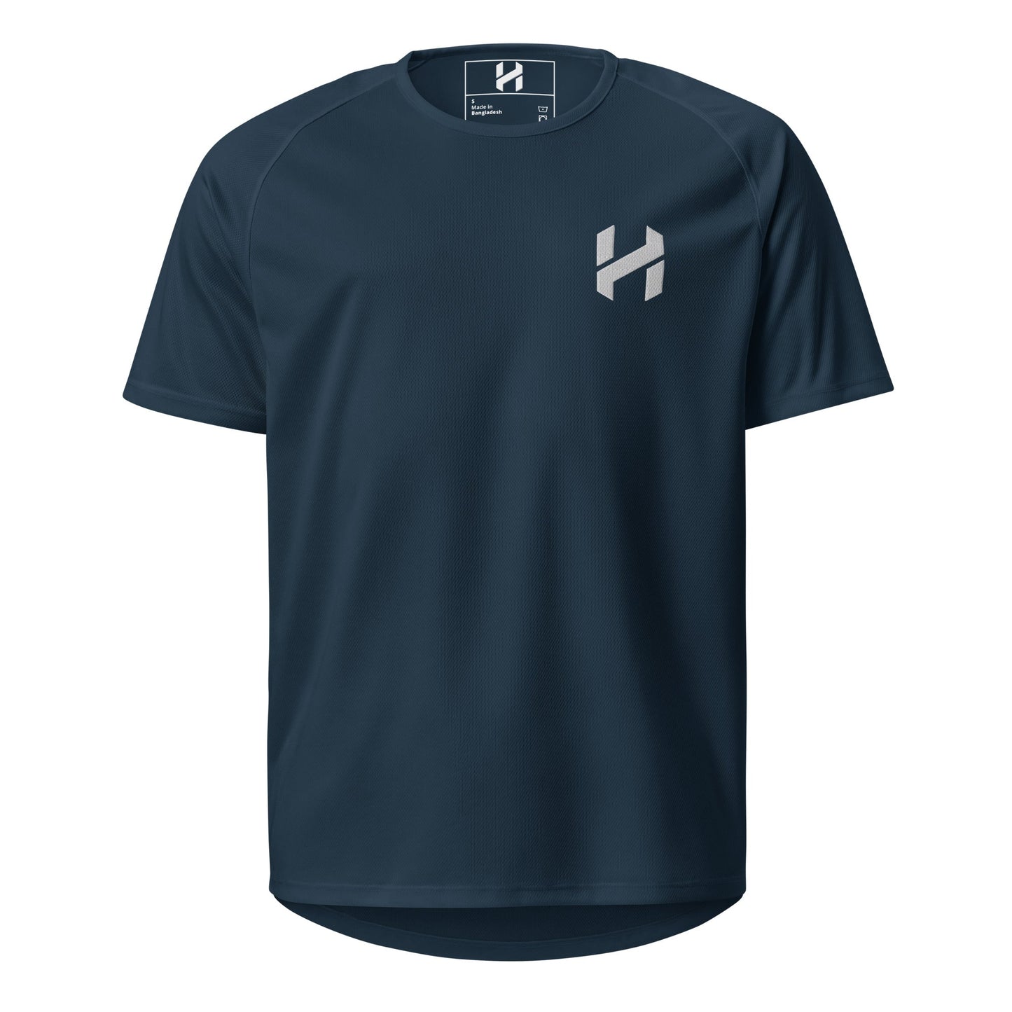 ShopHnH Men’s Performance Jersey – Black Athletic Mesh Workout Shirt