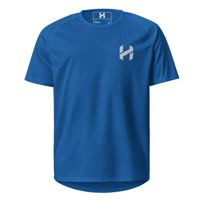 ShopHnH Men’s Performance Jersey – Black Athletic Mesh Workout Shirt